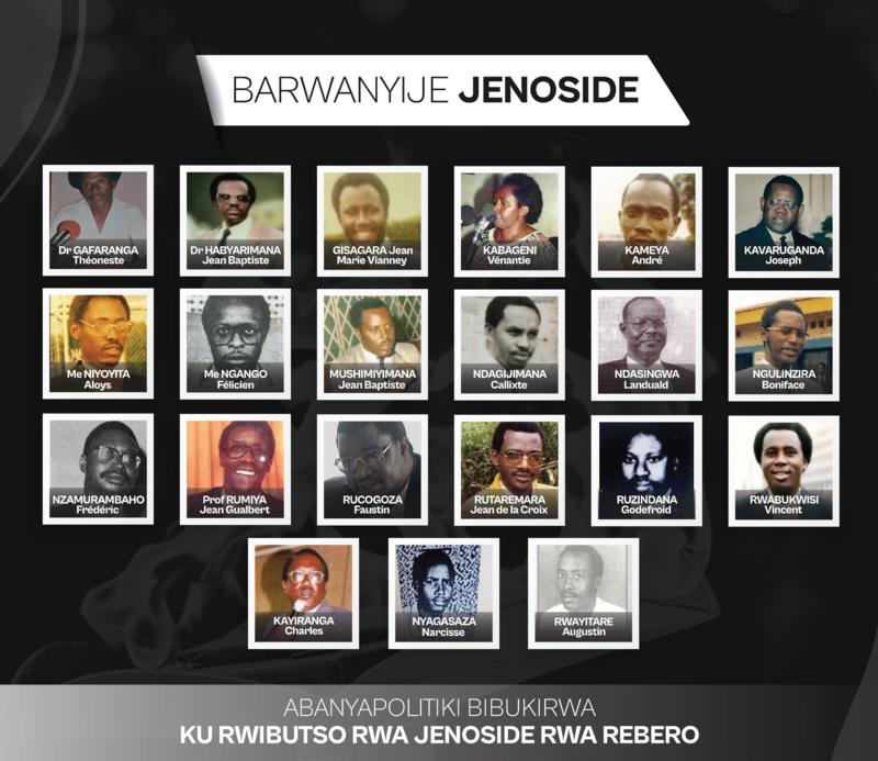 #Kwibuka30: Hatangajwe andi mazina y’abanya politiki yiyongera ku yandi y’abarwanyije jenoside yo mu 1994