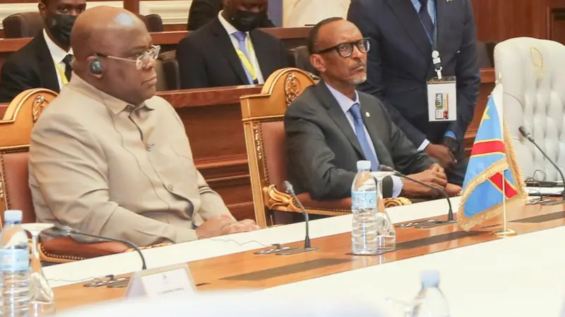 Perezida Kagame na Tshisekedi baritegura kuzahurira muri Angola