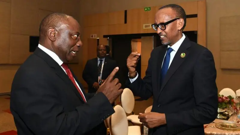 Prezida Kagame yagize icyo avuga k’ubutumwa mugenzi we Ramaphosa yashyize kuri ‘ X’