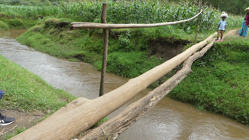 Nyamasheke: Barambiwe kwambuka ikiraro cy’ibiti 2 kibatwara ubuzima