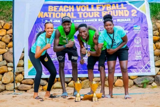 Beach Volleyball: Amakipe ya Akan na Munezero yegukanye agace ka kabiri