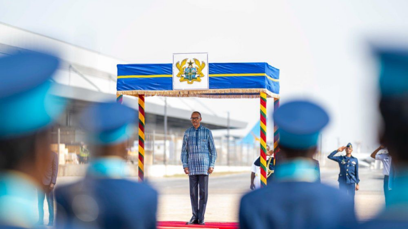 Kagame at President Mahama’s inauguration ceremonies